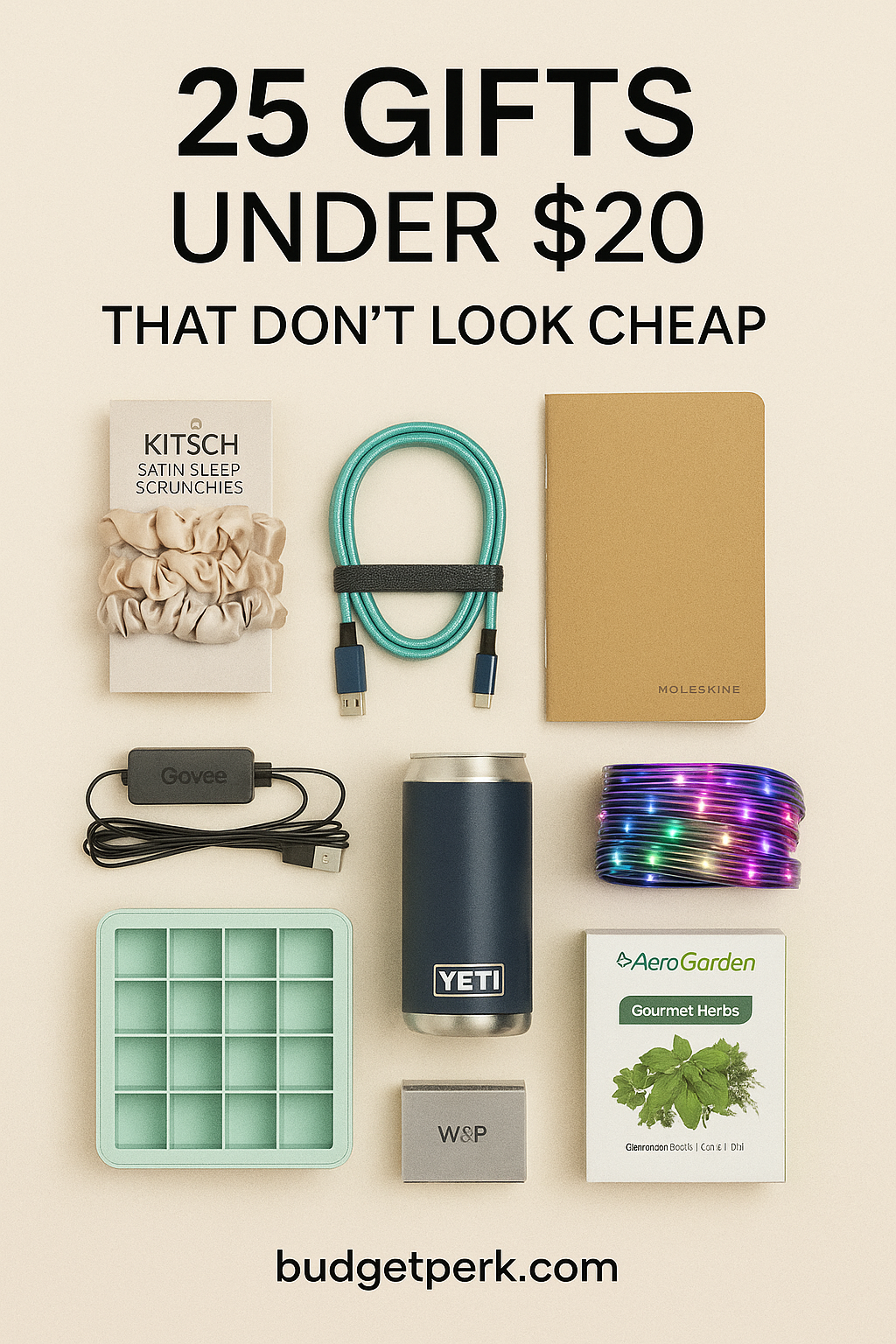 Pinterest pin – 25 gifts under 20 that don’t look cheap
