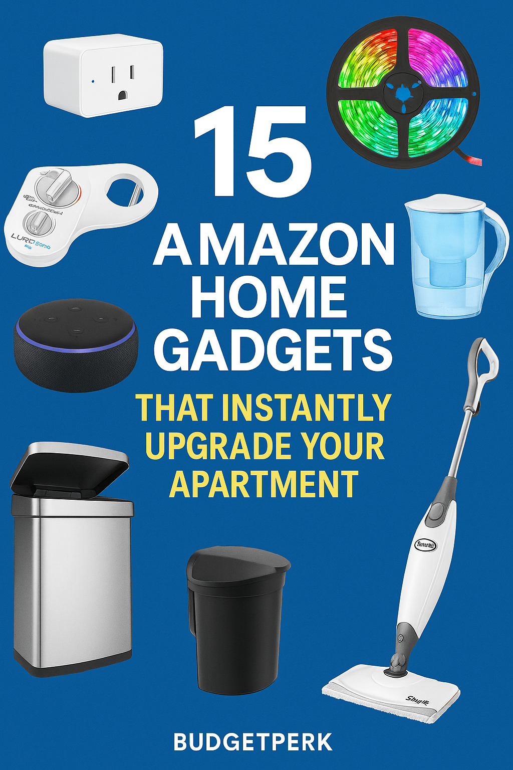 Pinterest pin – amazon home gadgets apartment upgrade